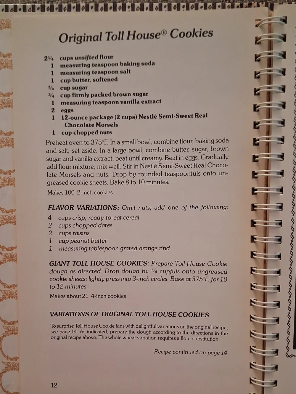 Toll House Heritage Cookbook - Nestle Toll House (Blue & Cream)
